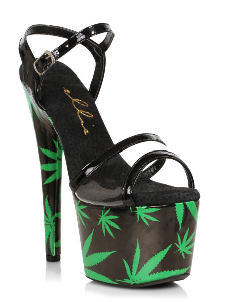 7 Stiletto Sandal With Marijuna Platform