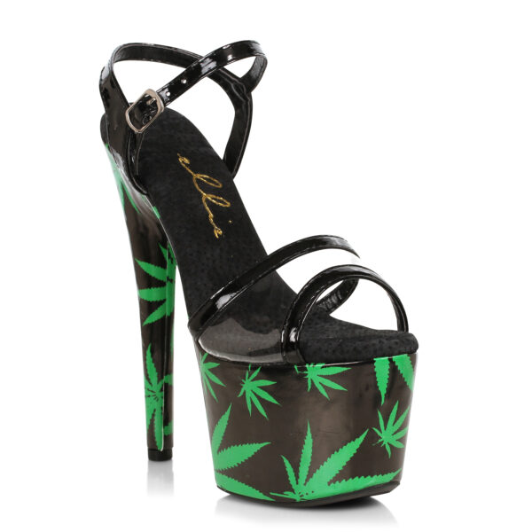 7 Stiletto Sandal With Marijuna Platform