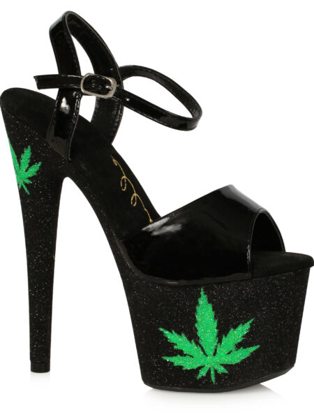 7 Stiletto Sandal With Marijuna Platform
