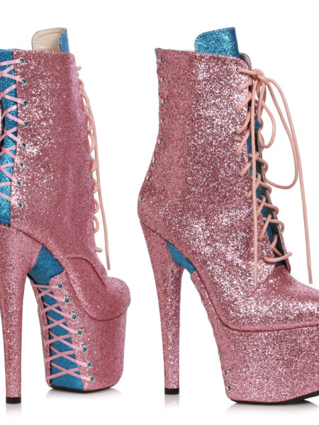7 Stiletto Ankle Boot With Corset Detail