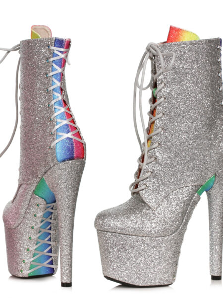 7 Stiletto Ankle Boot With Corset Detail