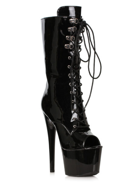 7 Heel Peep-Toe Ankle Boot