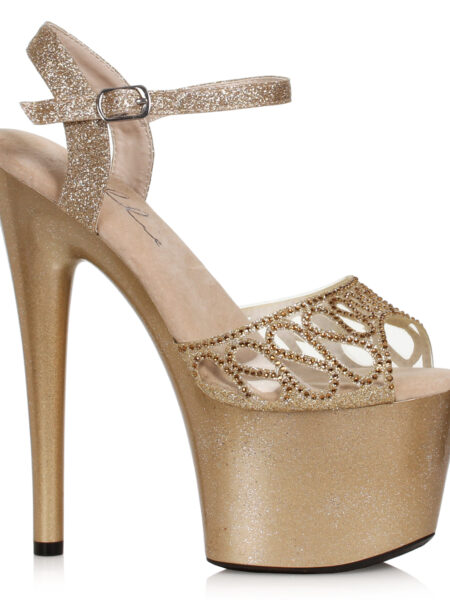 7Sandal with Rhinestone Embellishment