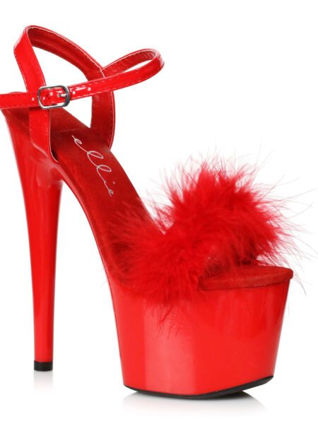 7 Platform Sandal With Marabou