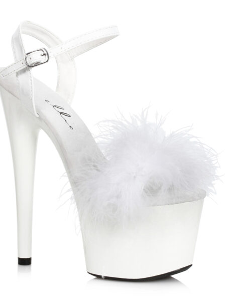 7 Platform Sandal With Marabou