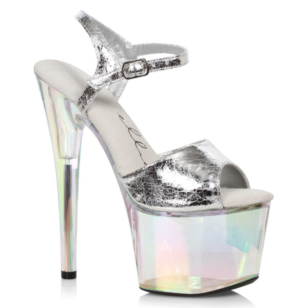 7 Pointed Stiletto Sandal with Rainbow Tinted Platform