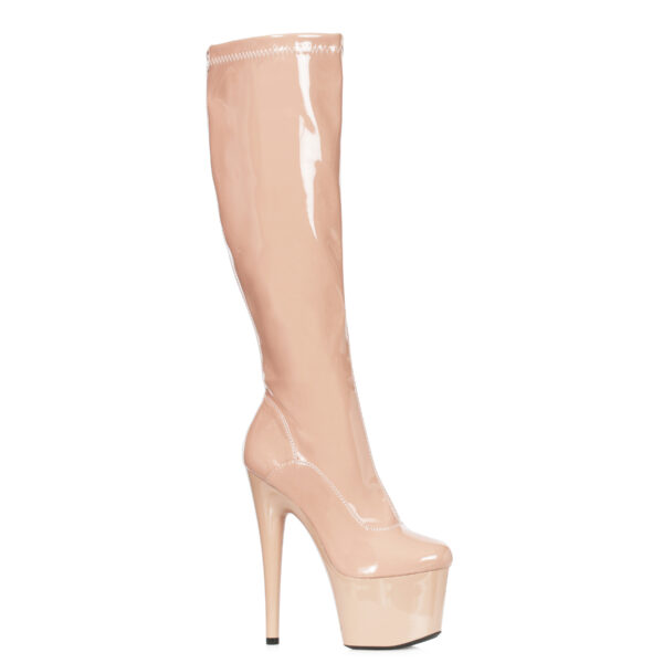 7 Stiletto Stretch Knee High Boot W/Zipper.