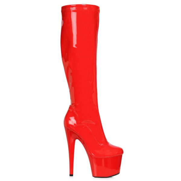 7 Stiletto Stretch Knee High Boot W/Zipper.