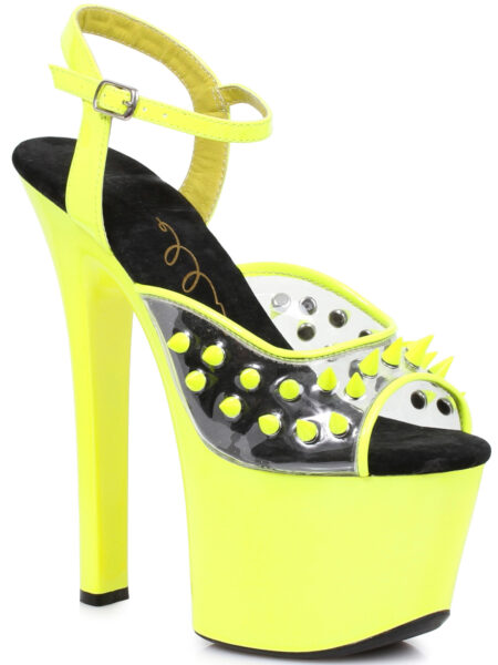 7 Heel Neon Platform Blacklight Reactive Spikes