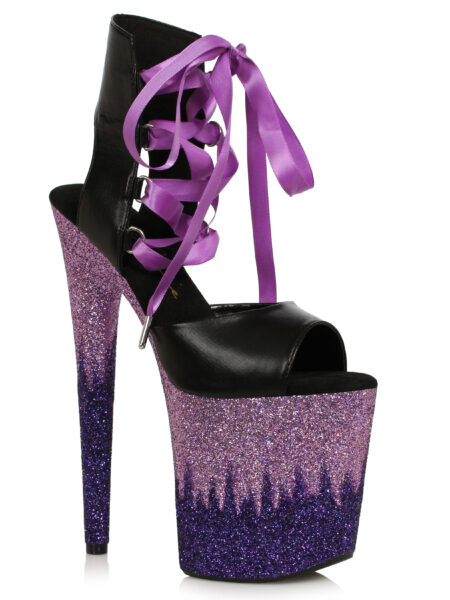 8 Stiletto With Ombre Glitter Platform