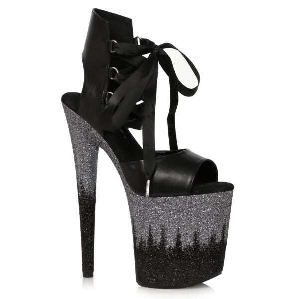 8 Stiletto With Ombre Glitter Platform