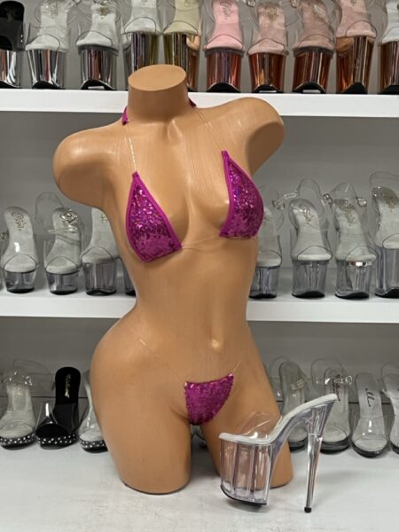 Fuchsia Sequin Microkini