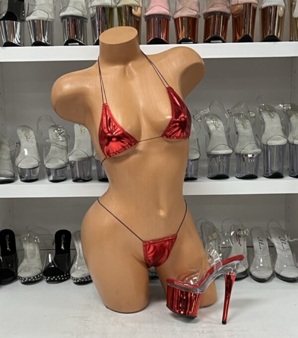 Metallic Red Microkini - Pleasure Zone