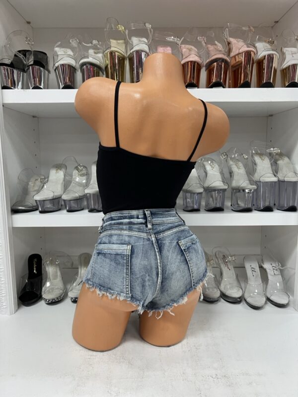 Black Lets Knock Boots Crop Top - Image 5