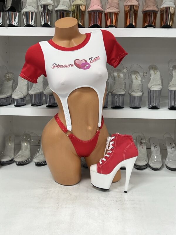 Pleasure Zone Crop Top Bodysuit - Image 3