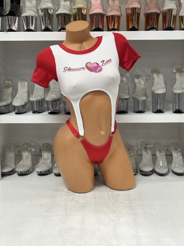 Pleasure Zone Crop Top Bodysuit - Image 4