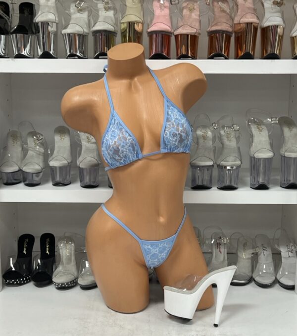 Baby Blue Lace Bikini Set