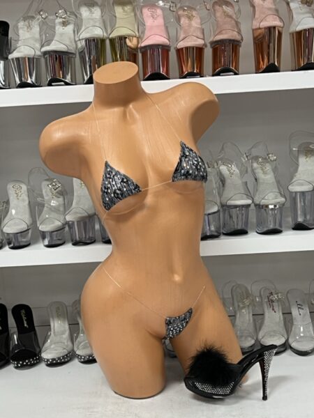 Grey and Black Inspired Microkini — Pleasure Zone Houston