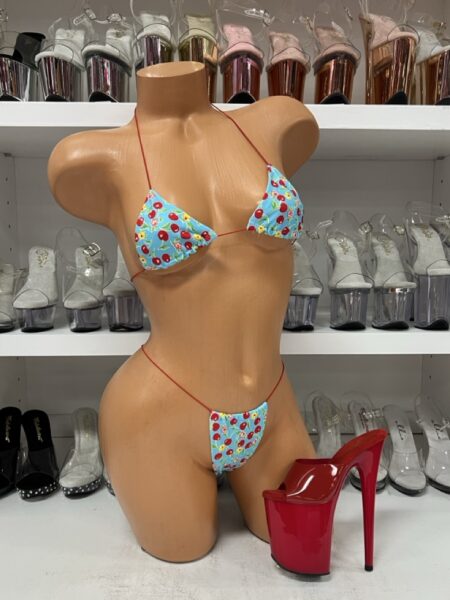 Baby Blue Microkini with Cherries — Pleasure Zone Houston