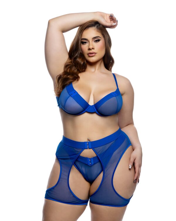 Millenium 3pc Chaps Set Blue - Image 3