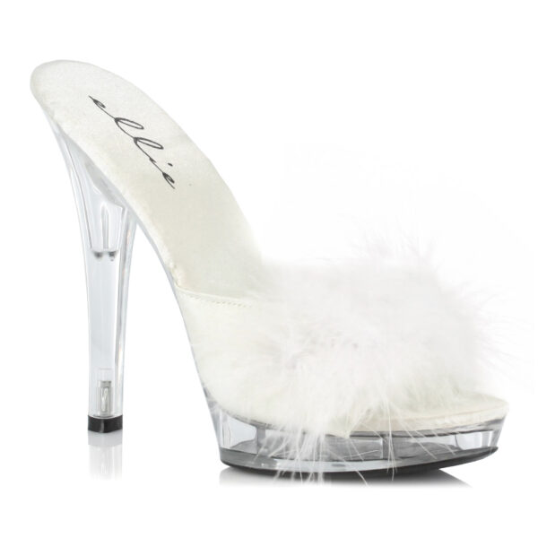 5 Heel Maribou Slipper