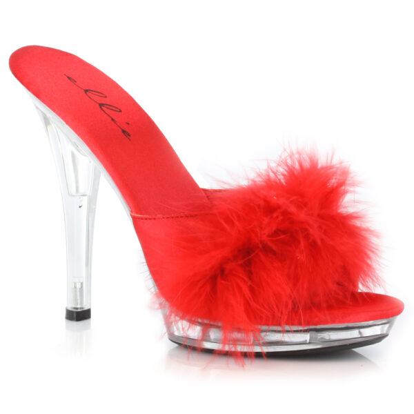 5 Heel Maribou Slipper.