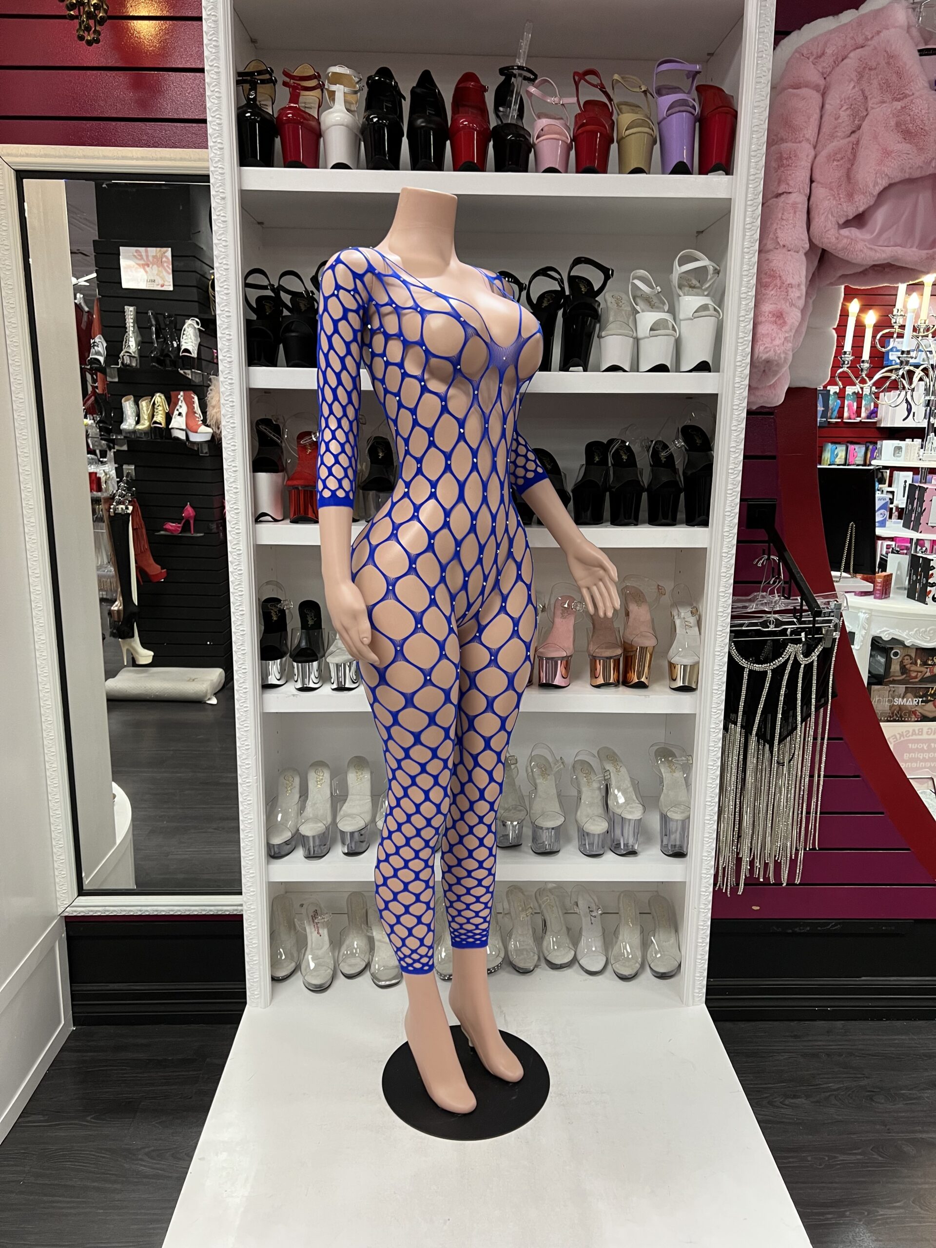 royal-blue-long-sleeve-fishnet-catsuit-with-cutout-design-pleasure-zone