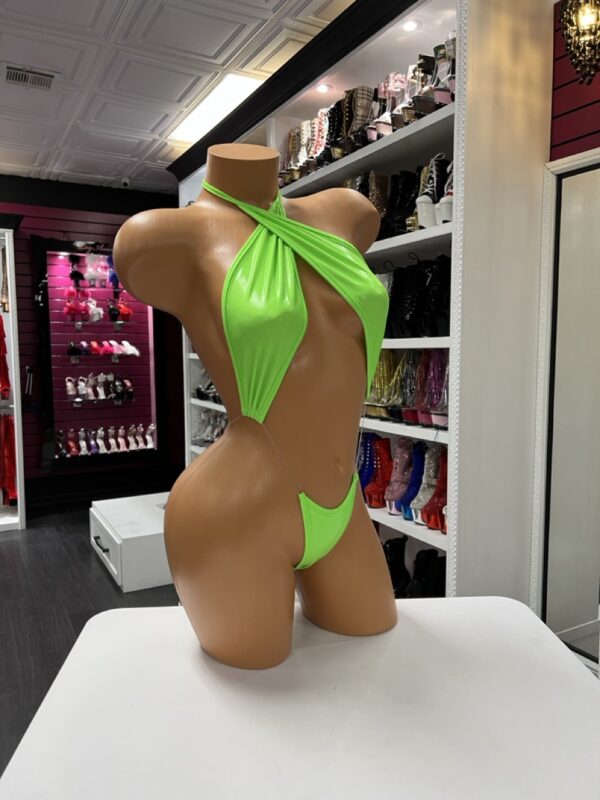 Neon Green Slingshot Bodysuit - Image 5