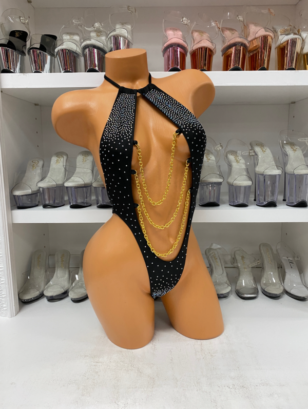 Gold Rush Rhinestone Monokini - Image 4
