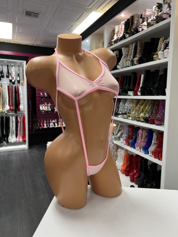 Baby Pink Cutout Bodysuit - Image 5