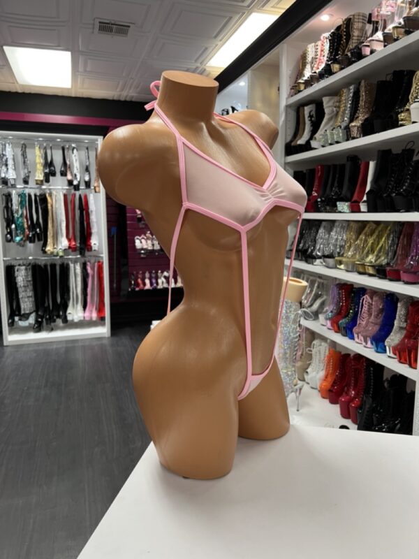 Baby Pink Cutout Bodysuit - Image 4