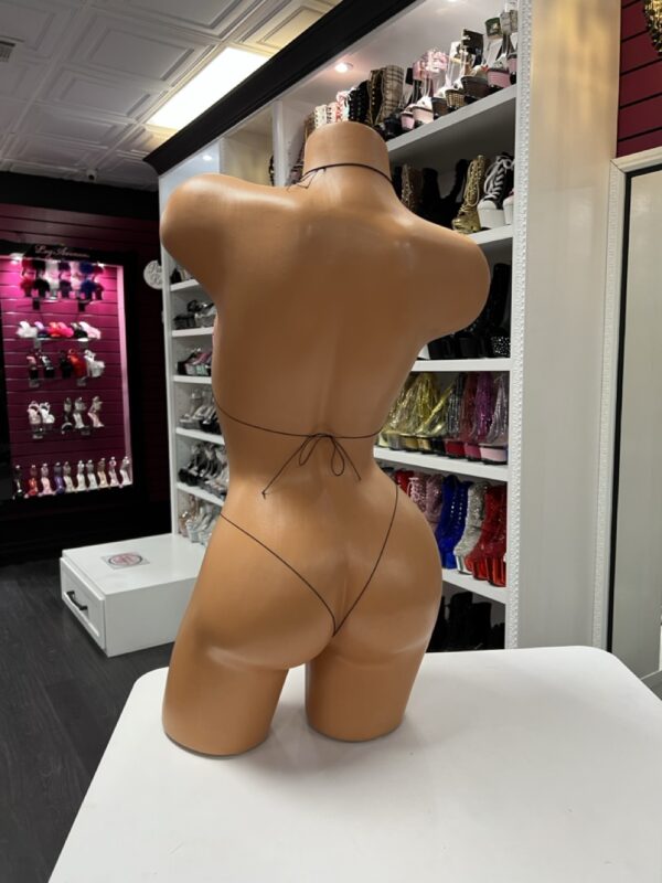 Pink Cartoon Micro Bikini Set with String Ties - Image 3