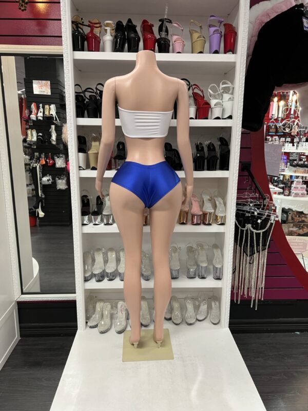 Blue High-Waisted Sporty Shorts – Performance Dance Bottoms - Image 5