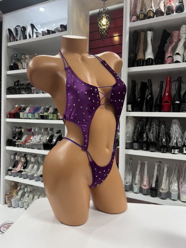 Purple Rhinestone Bodysuit - Image 4