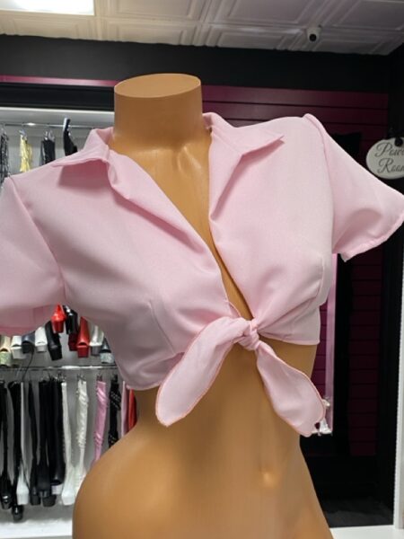 Baby Pink Tie Shirt