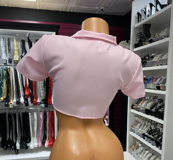 Baby Pink Tie Shirt - Image 2