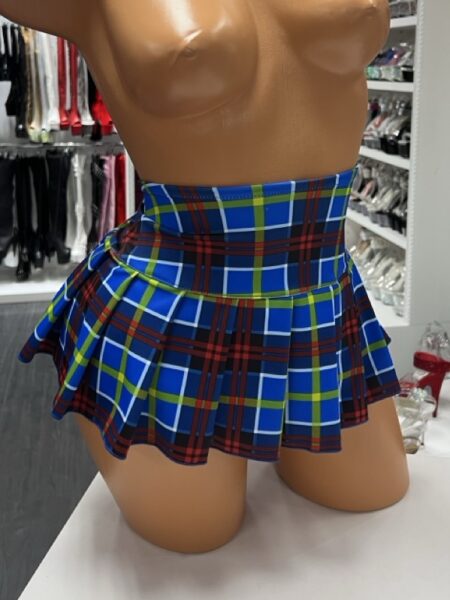 Rebel Academy Blue Plaid Mini Skirt