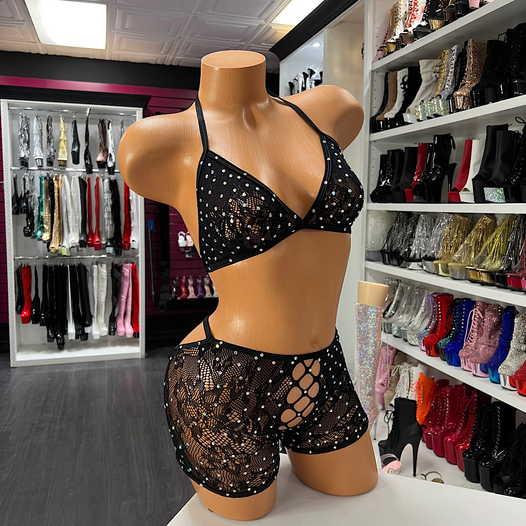 Feeling My Mesh Short Set
