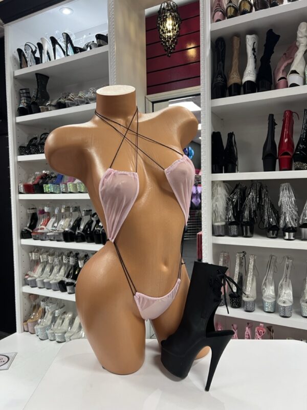 Light Pink Slingshot Bikini with cross straps