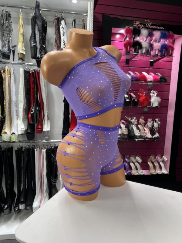 Purple Dreams Fishnet Set - Image 4