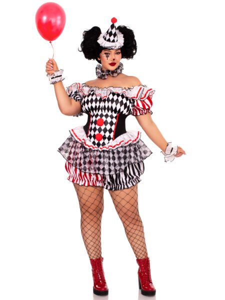 Plus Size 4 PC Darling Harlequ