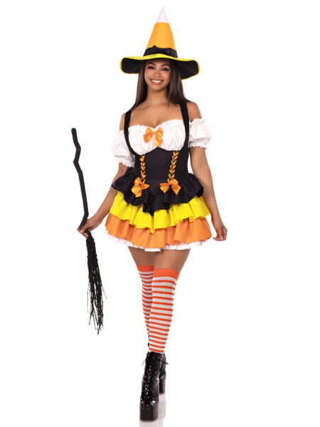 2 PC Candy Corn Witch Costume,
