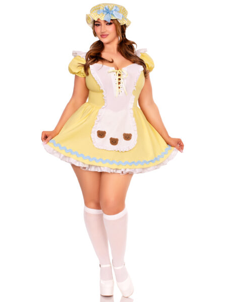 Plus Size 3 PC Beary-Cute Gold