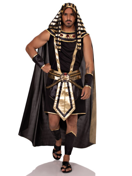 Men's 6 PC Pharaoh Costume, In