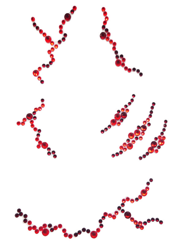 Bloody Face Jewels Sticker