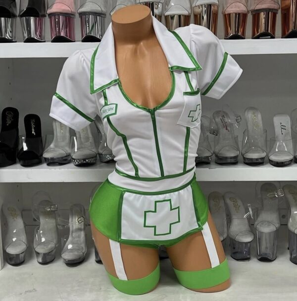 Nurse Feelgood Costume - Seductive 2-Piece Medical Fantasy Roleplay Set - Image 6