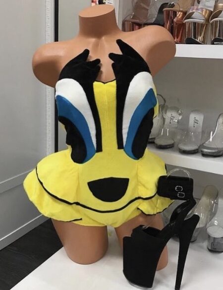 Canary Cutie costume romper yellow cartoon-inspired outfit