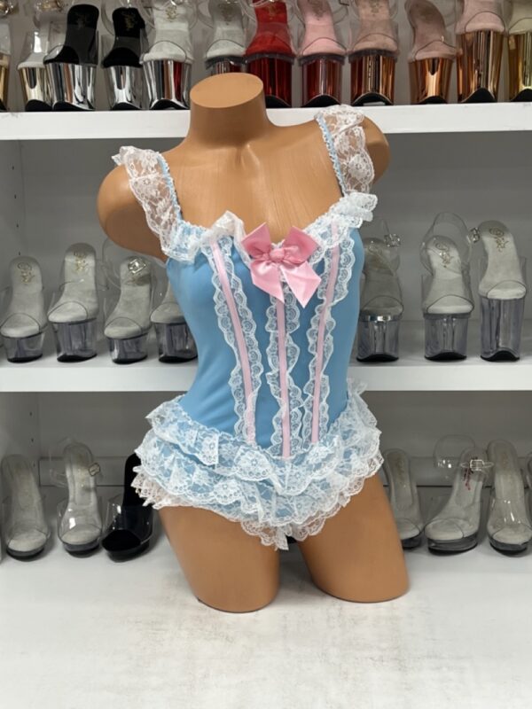 Blue Ruffle Bodysuit Costume - Image 5