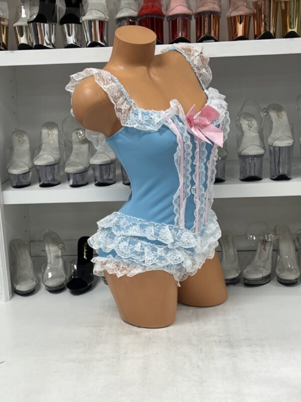 Blue Ruffle Bodysuit Costume - Image 4