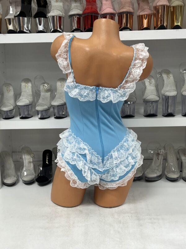 Blue Ruffle Bodysuit Costume - Image 3